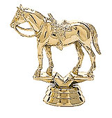 Quarter Horse with Western Saddle