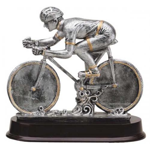 Large 3D CYCLING Road Cycle Racing Trophy FREE ENGRAVING Sportive Award 12" NEW 